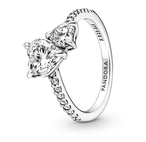 Pandora Třpytivý stříbrný prsten Timeless 191198C01 50 mm
