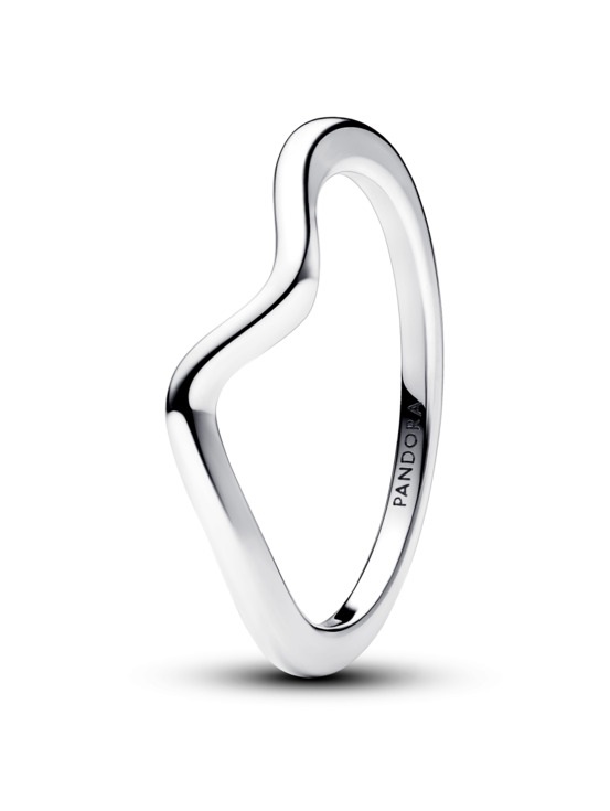 Pandora Vlnitý stříbrný prsten Timeless 193095C00 52 mm