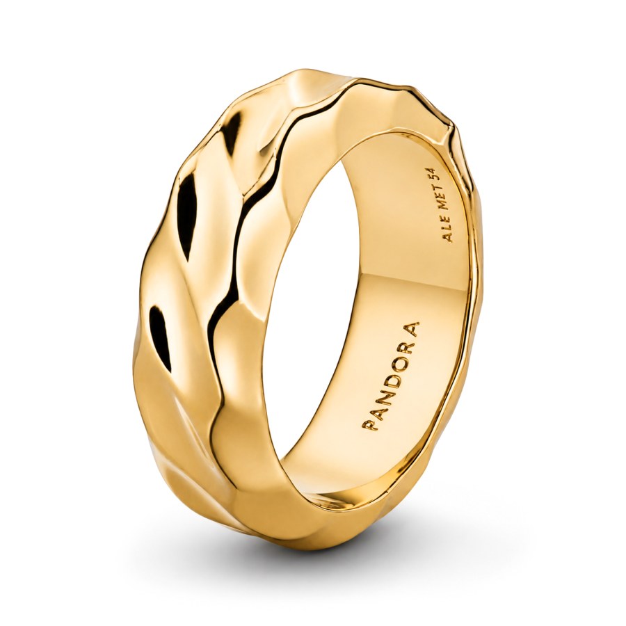 Pandora Výrazný pozlacený prsten Shine Essence 163886C00 58 mm