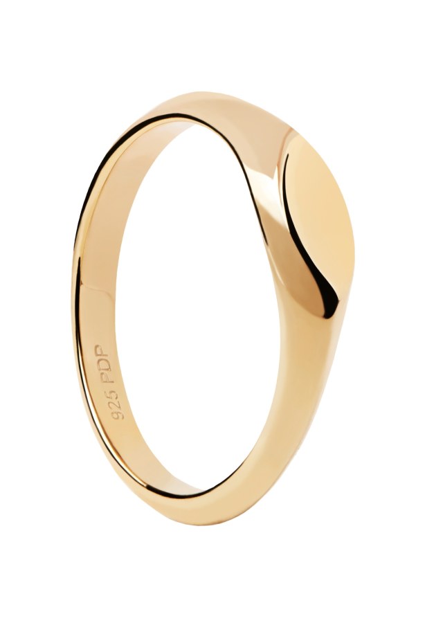 PDPAOLA Minimalistický pozlacený prsten Duke Vanilla AN01-A54 48 mm