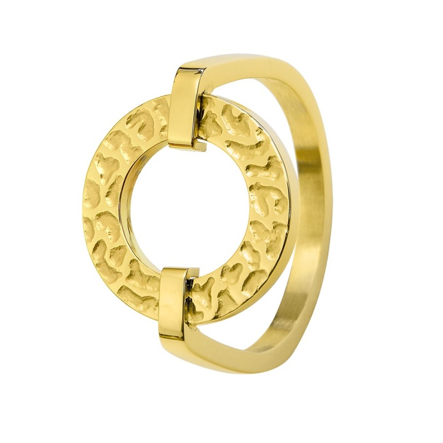 Pierre Lannier Nadčasový pozlacený prsten Caprice BJ01A320 52 mm - Prsteny Prsteny bez kamínku