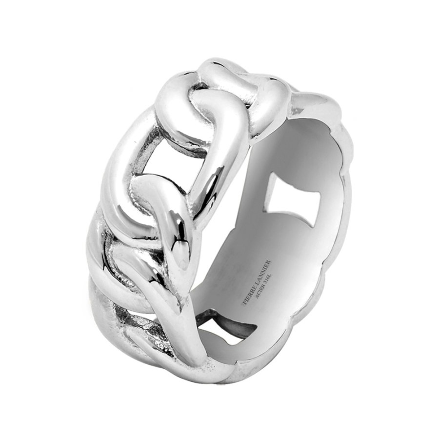 Pierre Lannier Výrazný ocelový prsten Roxane BJ09A310 52 mm - Prsteny Prsteny bez kamínku