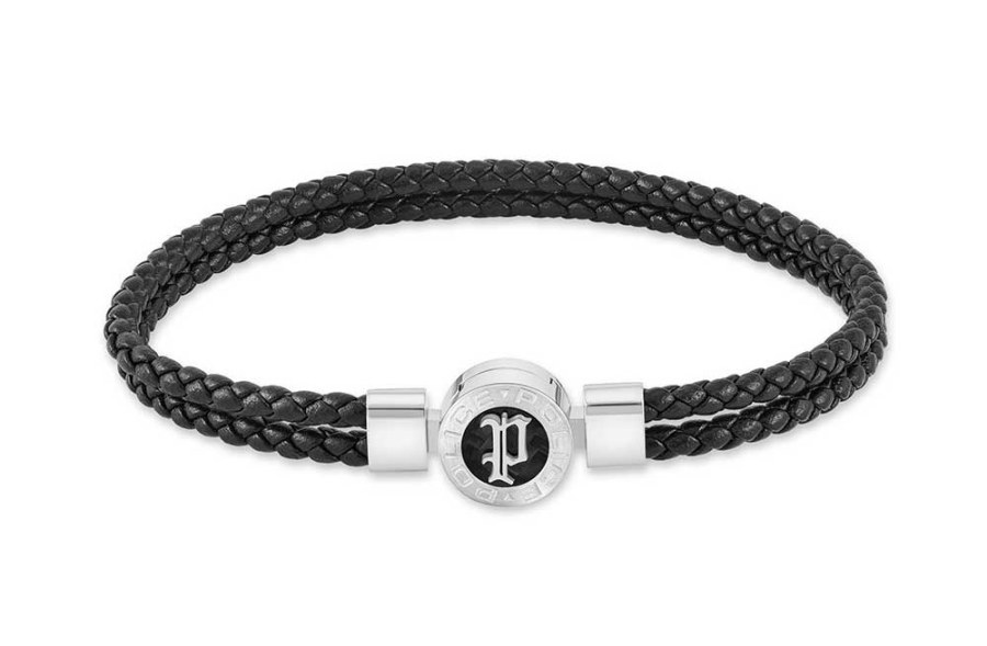 Police Dvojitý kožený náramek pro muže Infiniti PEAGB0040204 - Náramky Kožené náramky