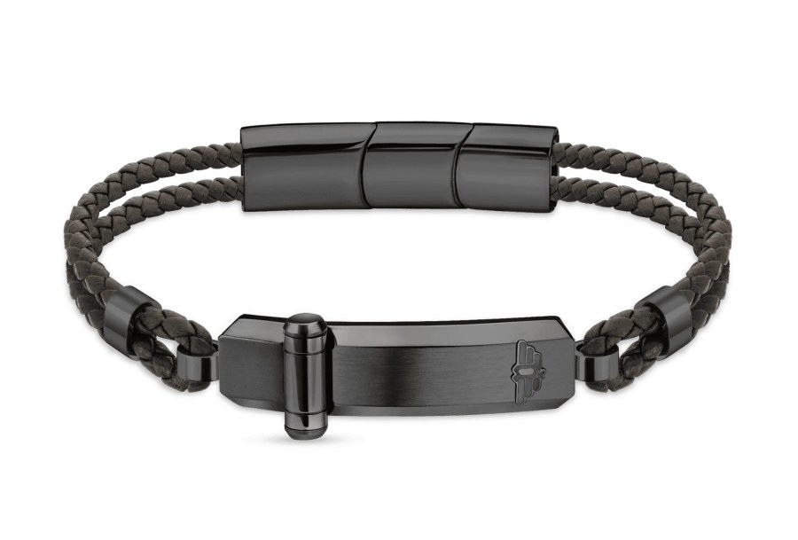 Police Dvojitý kožený náramek pro muže PEAGB2211636 - Náramky Kožené náramky