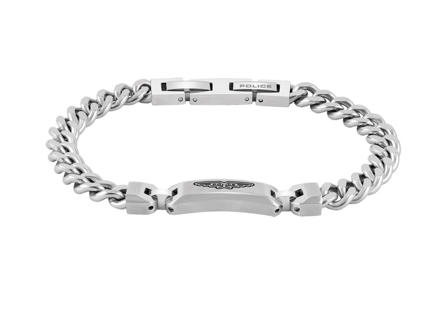 Police Fashion ocelový náramek Layerlock PEAGB0082905 - Náramky Řetízkové náramky