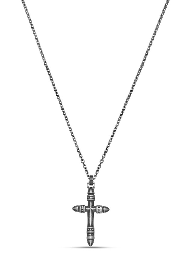 Police Nadčasový ocelový náhrdelník Kříž Faith PEAGN0035401 - Náhrdelníky