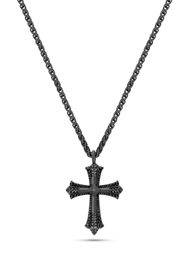 Police Ocelový pánský náhrdelník Kříž s krystaly Kudos PEJGN2112822 - Náhrdelníky
