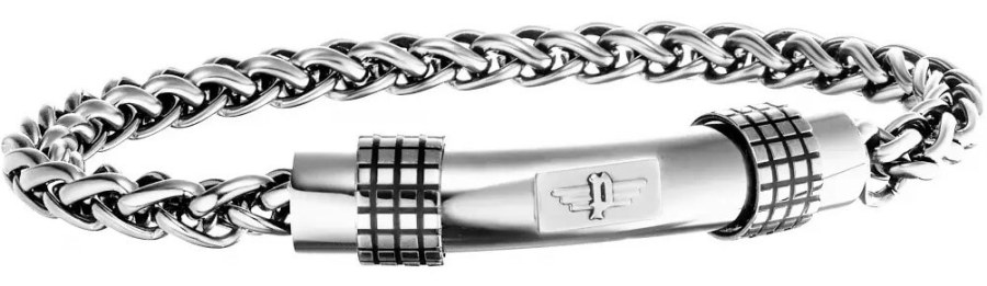 Police Ocelový pánský náramek Chicago 26049BSS/01 22 cm