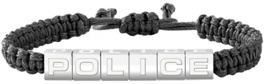 Police Pánský textilní náramek Rackwick PJ26453BSB/01 - Náramky Kožené náramky