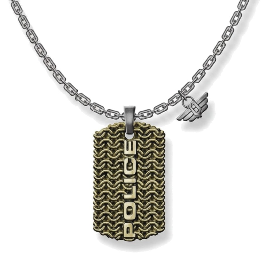 Police Pánský náhrdelník s&nbsp;přívěskem Engawa PJ26565PSQG03 - Náhrdelníky