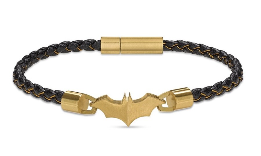Police Pánský kožený náramek Batman Batarang PEAGB0034702 - Náramky Kožené náramky
