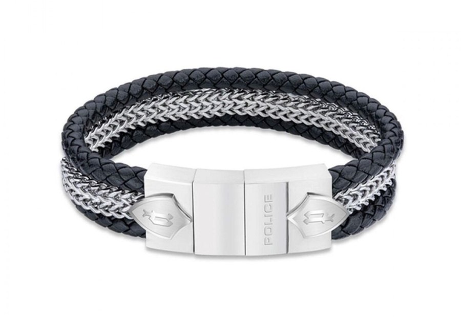 Police Stylový kožený náramek pro muže Lance PEAGB2119803 - Náramky Kožené náramky