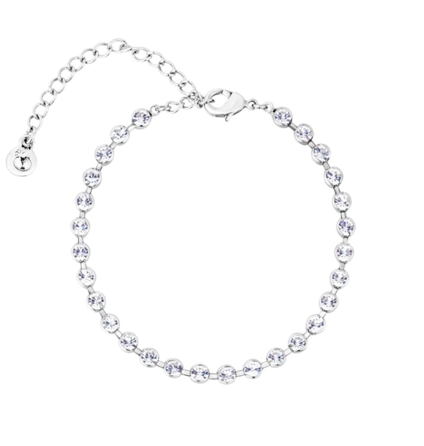 Preciosa Bižuterní náramek s&nbsp;křišťálem Preciosa Bellissima Bloom Pop 2625 00 - Náramky Řetízkové náramky