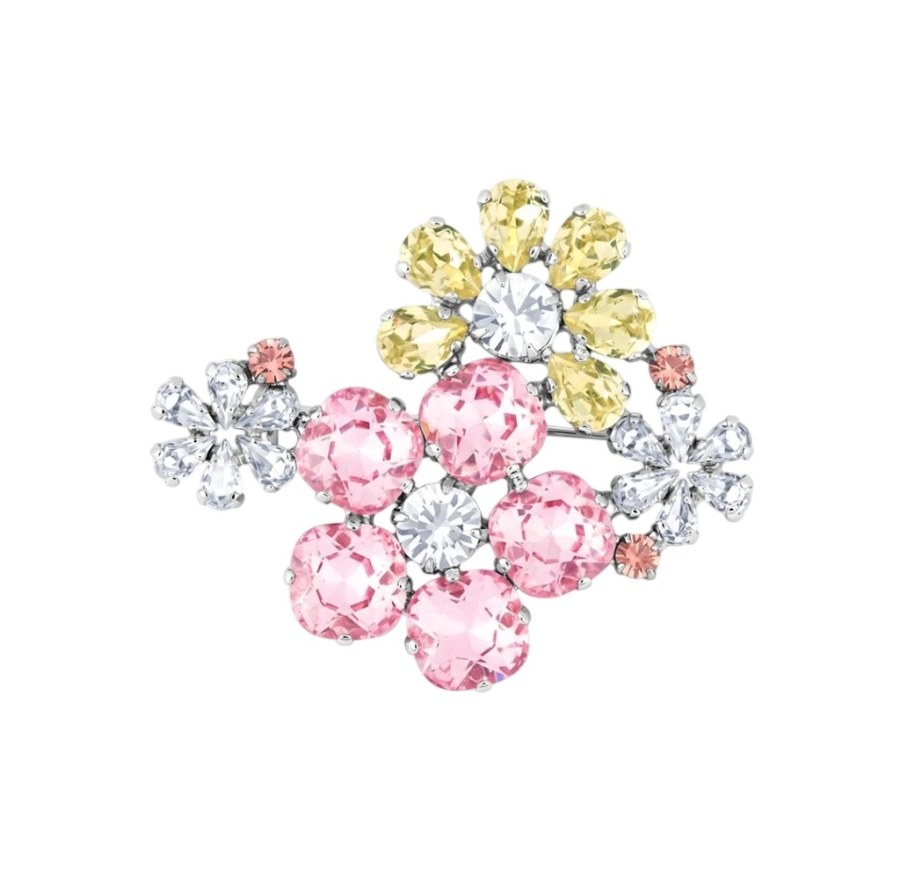 Preciosa Květinová brož s&nbsp;křišťálem Preciosa Florita Bloom Pop 2649 70 - Brože
