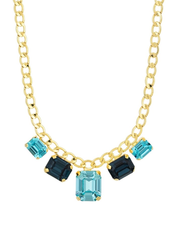 Preciosa Elegantní pozlacený náhrdelník Santorini s českým křišťálem 2287Y70 - Náhrdelníky