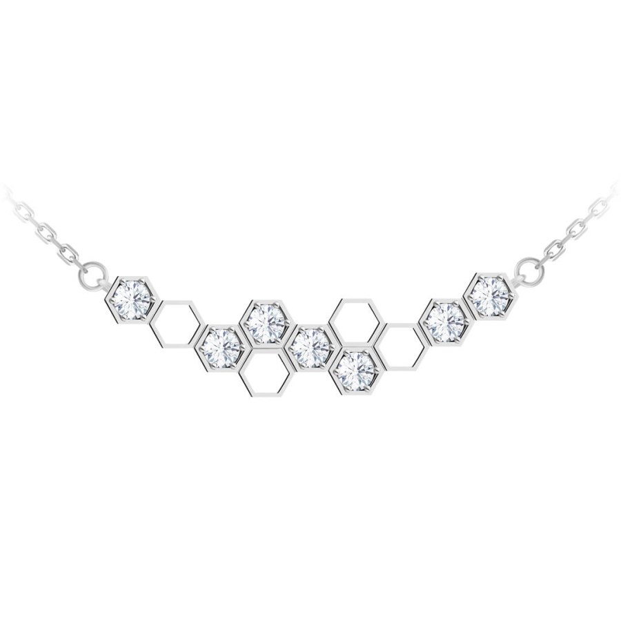 Preciosa Jemný stříbrný náhrdelník Lumina 5298 00 - Náhrdelníky