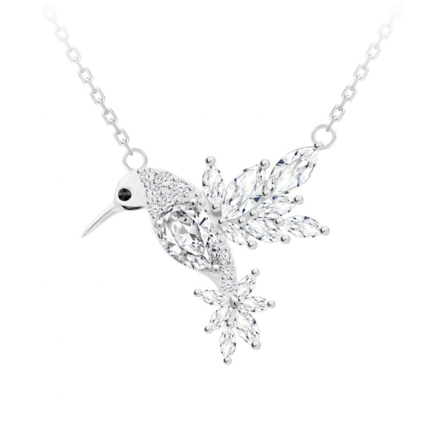 Preciosa Krásný náhrdelník Kolibřík Gentle Gem 5290 00 - Náhrdelníky