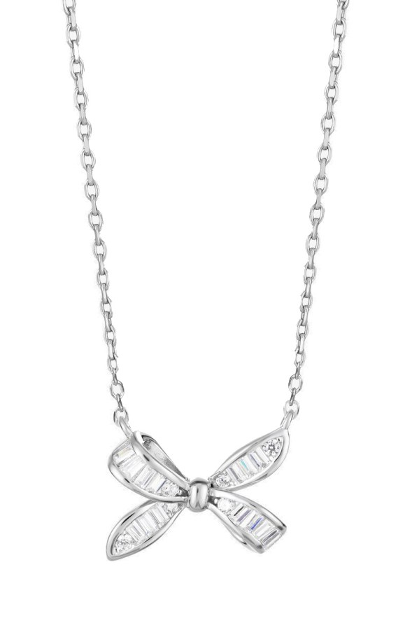 Preciosa Něžný stříbrný náhrdelník Mašlička Tender Bow Glamour 5408 00 Preciosa Něžný stříbrný náhrdelník Mašlička Tender Bow Glamour 5408 00 - Náhrdelníky Náhrdelníky s kameny