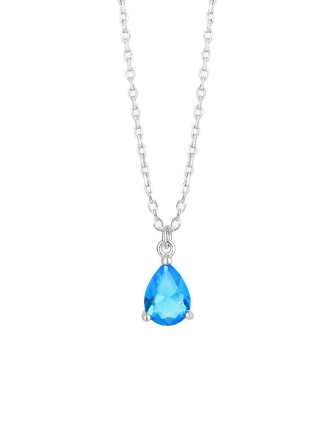 Preciosa Nádherný náhrdelník s modrým křišťálem Azure Candy 5402 67 - Náhrdelníky