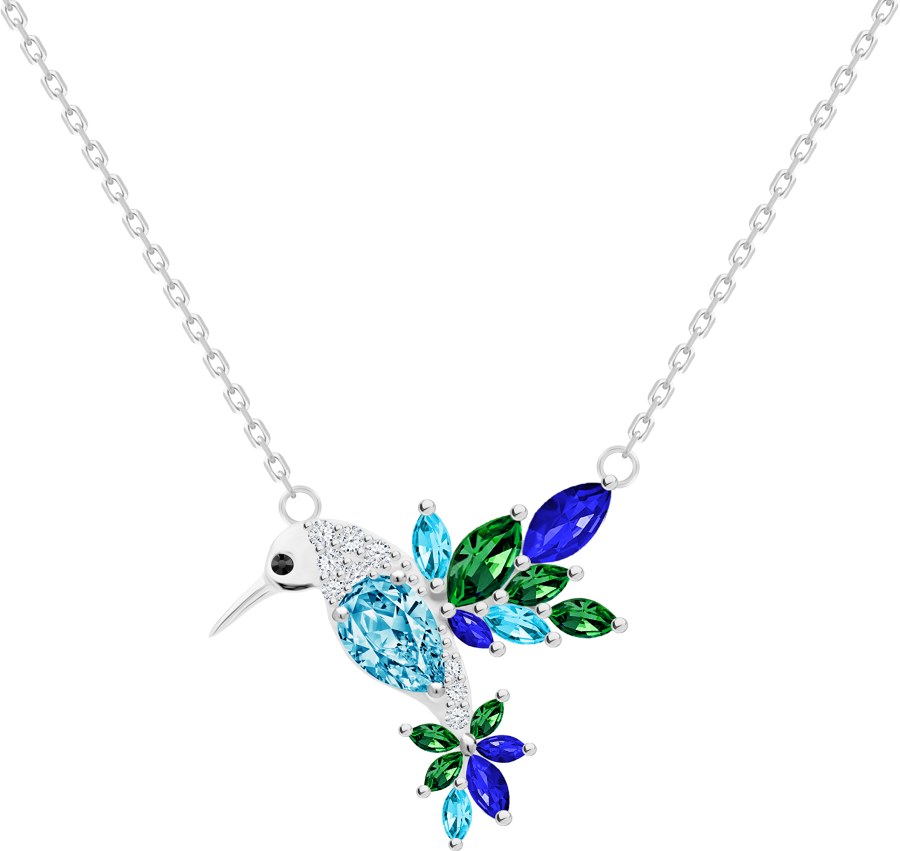 Preciosa Krásný náhrdelník Kolibřík Gentle Gem 5290 70 - Náhrdelníky