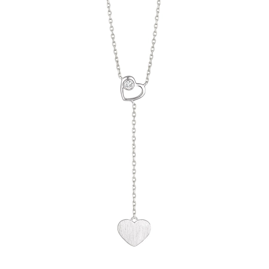 Preciosa Něžný náhrdelník se srdíčky Pearl Passion 5382 00 - Náhrdelníky