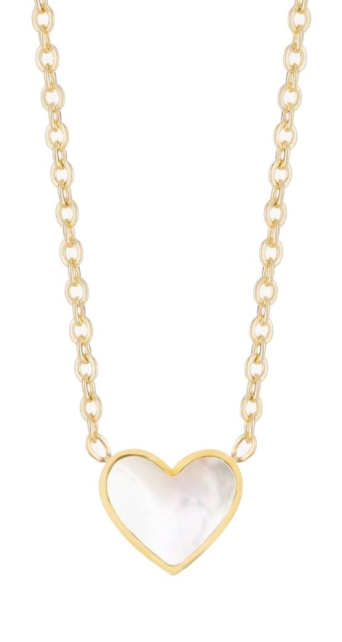 Preciosa Něžný pozlacený náhrdelník s perletí Mother of Pearl Heart 7490Y01 Preciosa Něžný pozlacený náhrdelník s perletí Mother of Pearl Heart 7490Y01 - Náhrdelníky