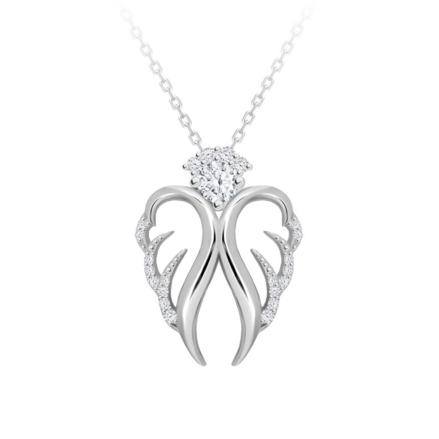 Preciosa Něžný stříbrný náhrdelník Angelic Hope 5293 00 50 cm - Náhrdelníky
