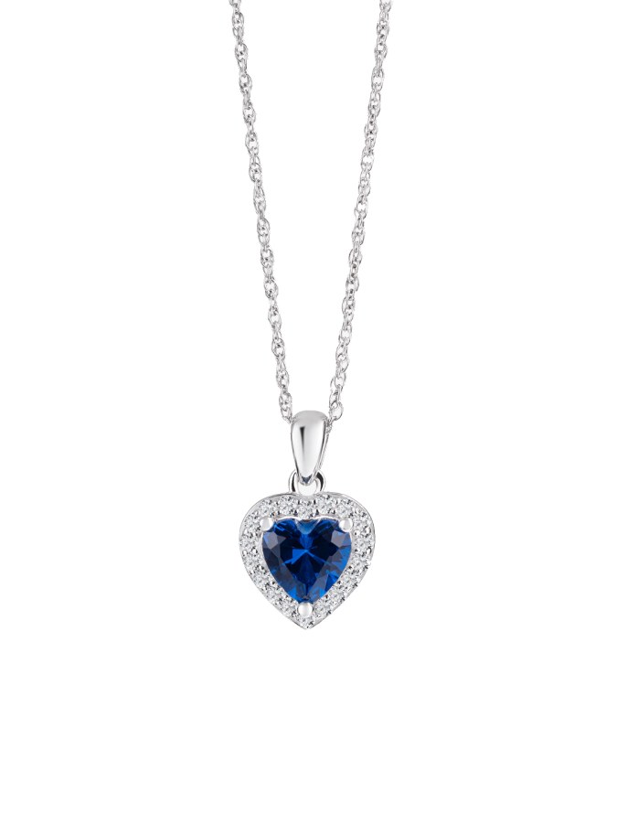 Preciosa Něžný stříbrný náhrdelník se srdíčkem Velvet Heart 5370 68 - Náhrdelníky
