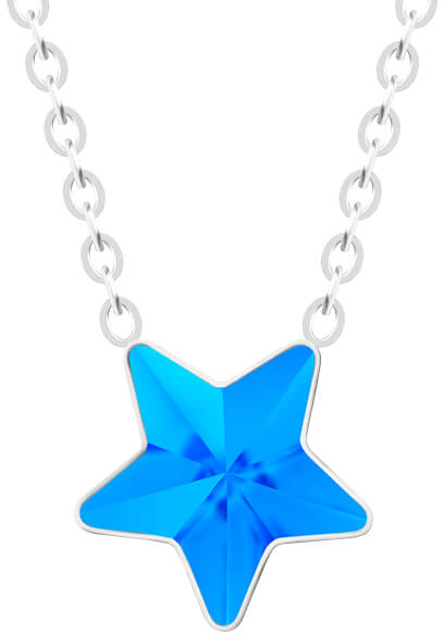 Preciosa Ocelový náhrdelník s hvězdičkou Virgo Akva 7342 67 - Náhrdelníky