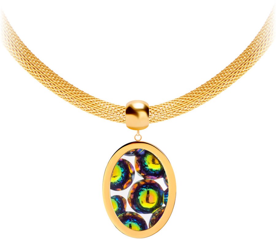Preciosa Ocelový náhrdelník s třpytivým přívěskem Idared 7360Y41 - Náhrdelníky