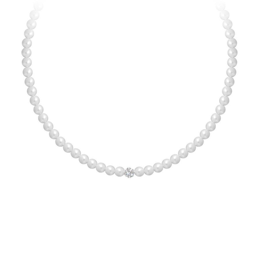 Preciosa Perličkový náhrdelník Velvet Pearl Preciosa 2218 01 - Náhrdelníky