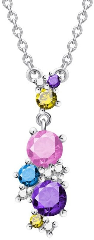 Preciosa Pestrobarevný náhrdelník Flower 5238 70 (řetízek, přívěsek) - Náhrdelníky