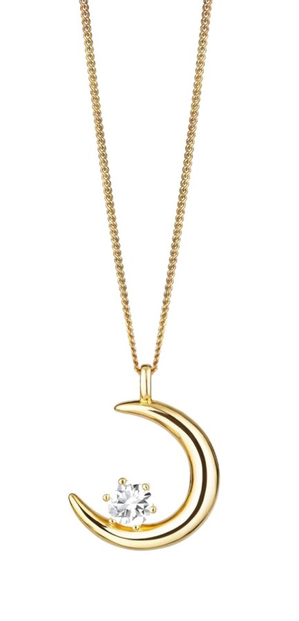 Preciosa Pozlacený náhrdelník Měsíc PURE 5381Y00 (řetízek, přívěsek) - Přívěsky a korálky