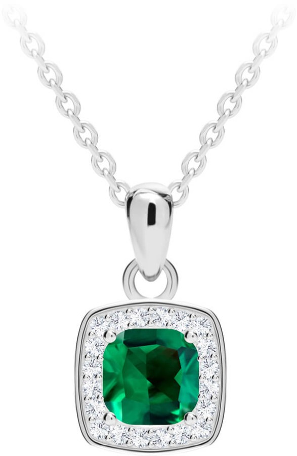 Preciosa Překrásný stříbrný náhrdelník Minas 5312 66 (řetízek, přívěsek) - Náhrdelníky
