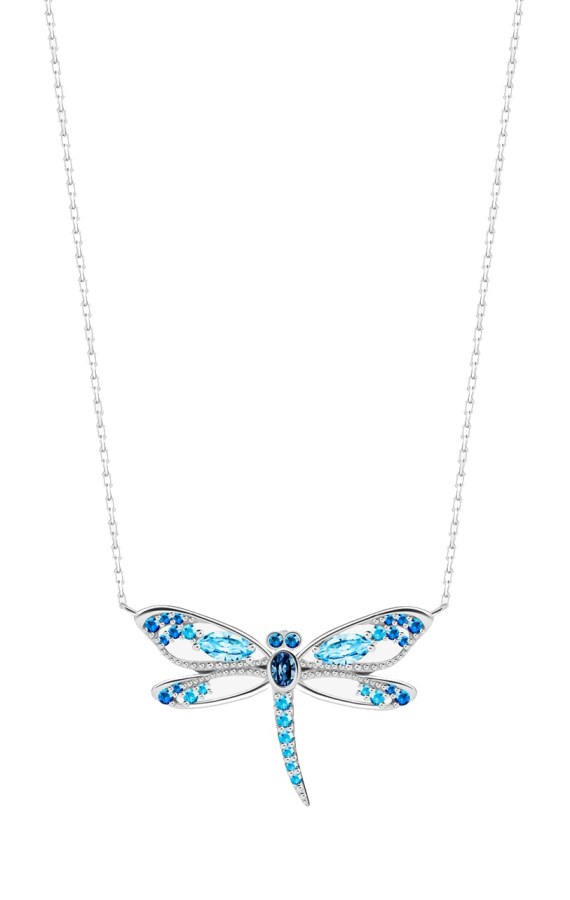 Preciosa Půvabný náhrdelník Vážka s kubickými zirkony Viva la Vida 5342 67 - Náhrdelníky