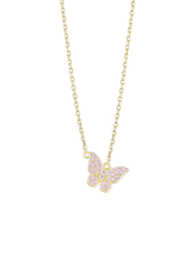 Preciosa Půvabný pozlacený náhrdelník s kubickými zirkony Candy Floss 5400Y69 - Náhrdelníky
