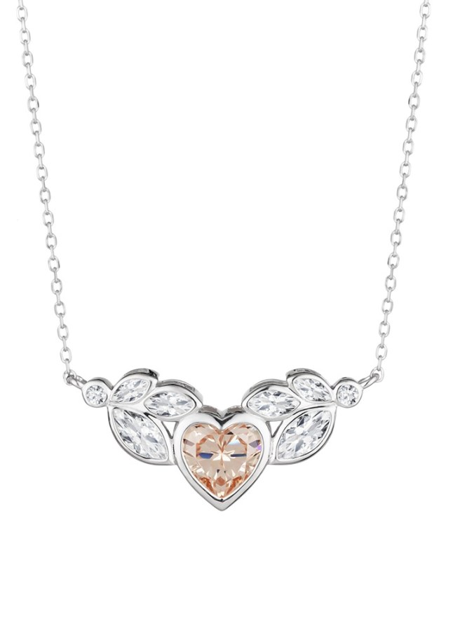 Preciosa Romantický stříbrný náhrdelník s kubickou zirkonií Preciosa All I Love 5273 61 - Náhrdelníky