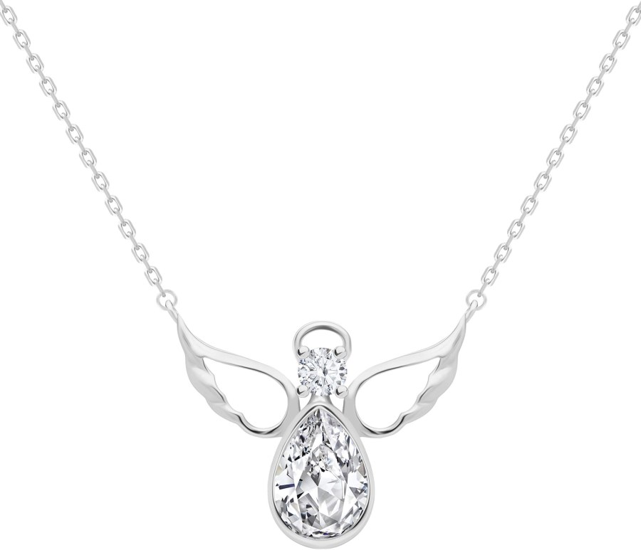 Preciosa Stříbrný náhrdelník Angelic Faith 5292 00 (řetízek, přívěsek) 40 cm