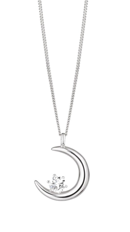 Preciosa Stříbrný náhrdelník Měsíc PURE 5381 00 (řetízek, přívěsek) - Přívěsky a korálky