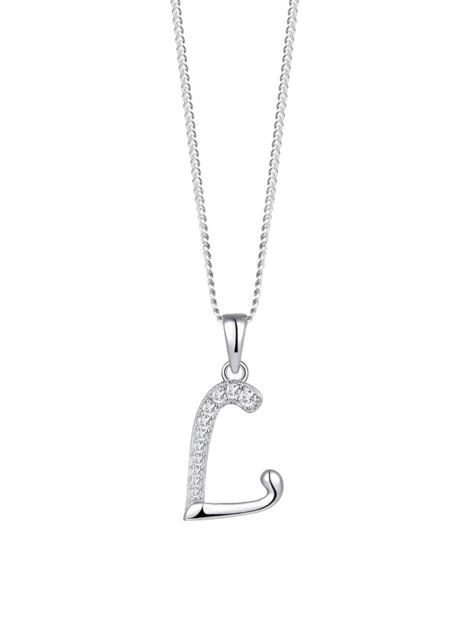 Preciosa Stříbrný náhrdelník písmeno "L" 5380 00L (řetízek, přívěsek) - Přívěsky a korálky