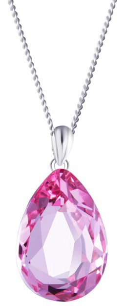 Preciosa Stříbrný náhrdelník s krystalem Iris 6078 69 (řetízek, přívěsek) - Náhrdelníky