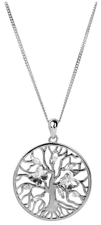 Preciosa Stříbrný náhrdelník s krystaly Tree of Life 6072 00 (řetízek, přívěsek)