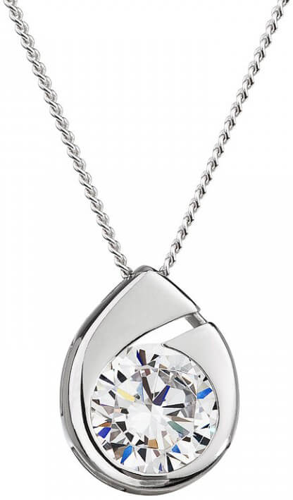 Preciosa Stříbrný náhrdelník Wispy 5105 00 (řetízek, přívěsek) - Náhrdelníky