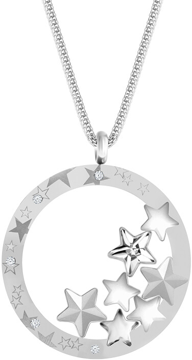 Preciosa Výrazný ocelový náhrdelník Virgo 7340 10 - Náhrdelníky