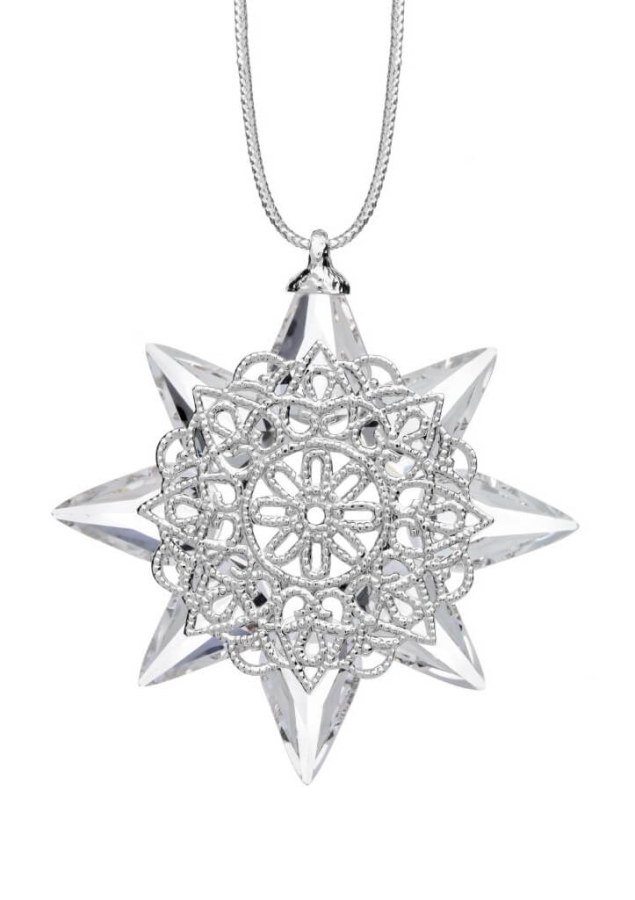 Preciosa Závěsný ornament Vánoční hvězda českého křišťálu Preciosa 1503 00 - Dekorační šperky