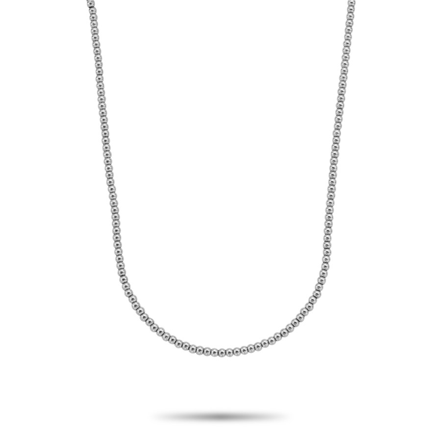 Rebel a Rose Dámský korálkový náhrdelník Silver Shine RR-NL045-S-40 - Náhrdelníky