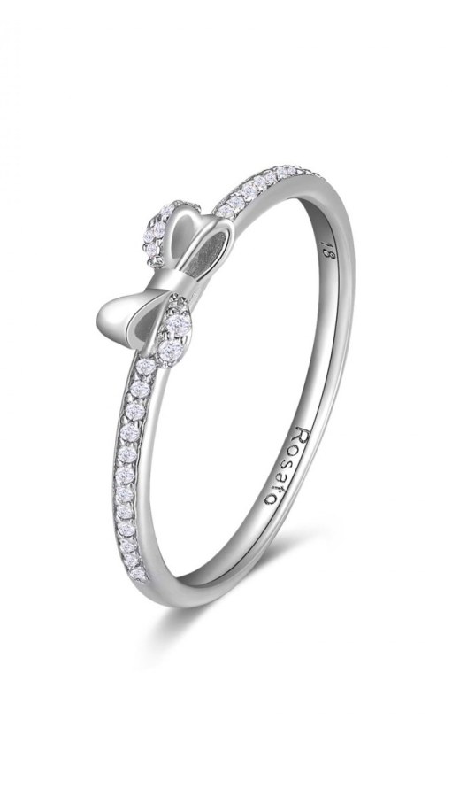 Rosato Krásný stříbrný prsten s mašličkou Allegra RZA025 50 mm - Prsteny Prsteny s kamínkem