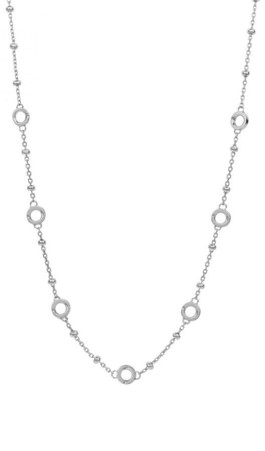 Rosato Módní stříbrný náhrdelník s kroužky na přívěsky Storie RZC010 - Náhrdelníky