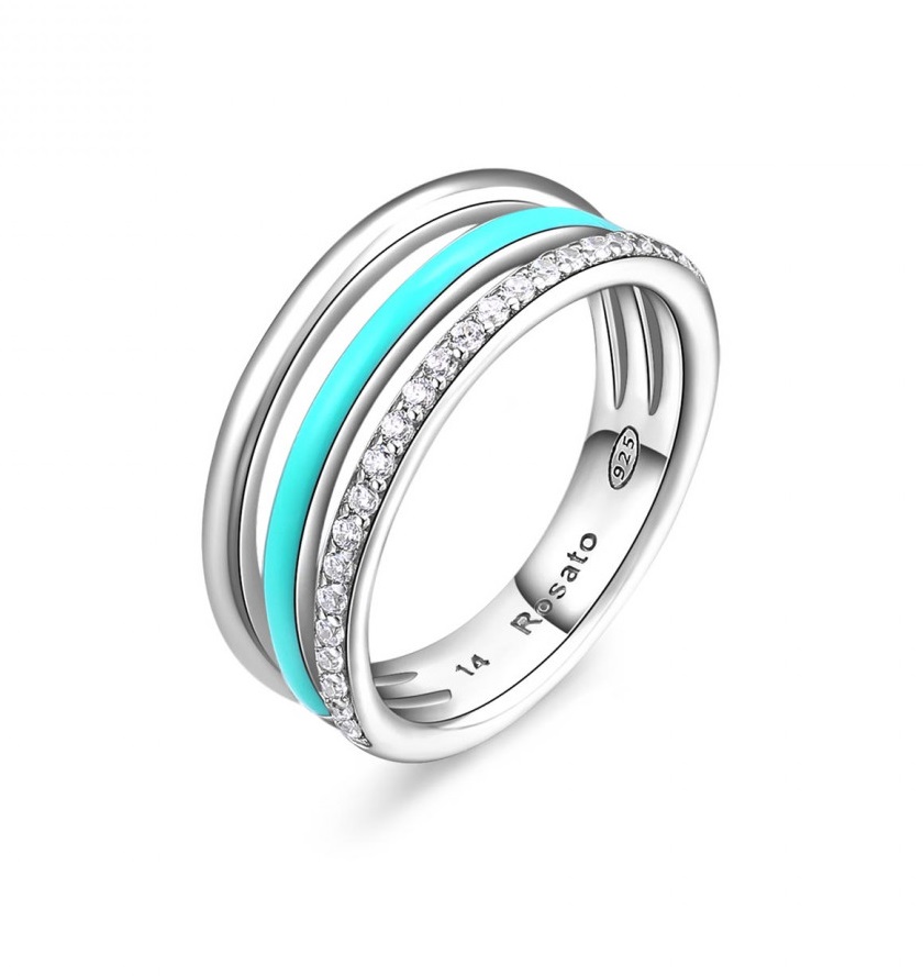 Rosato Nádherný stříbrný prsten Gaia RZGA35 56 mm - Prsteny Prsteny bez kamínku