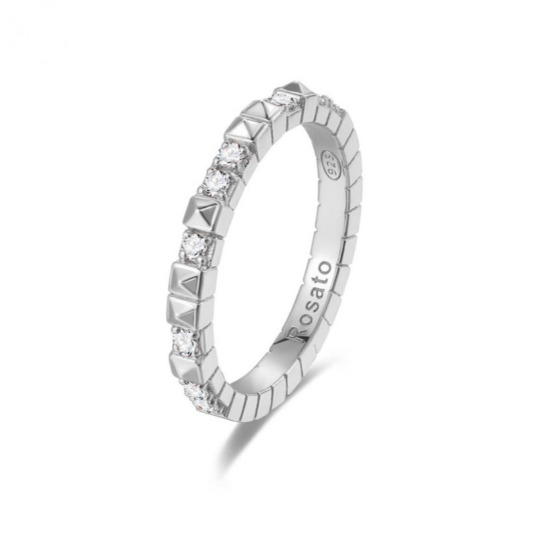 Rosato Originální stříbrný prsten se zirkony Cubica RZA011 54 mm - Prsteny Prsteny s&nbsp;kamínkem